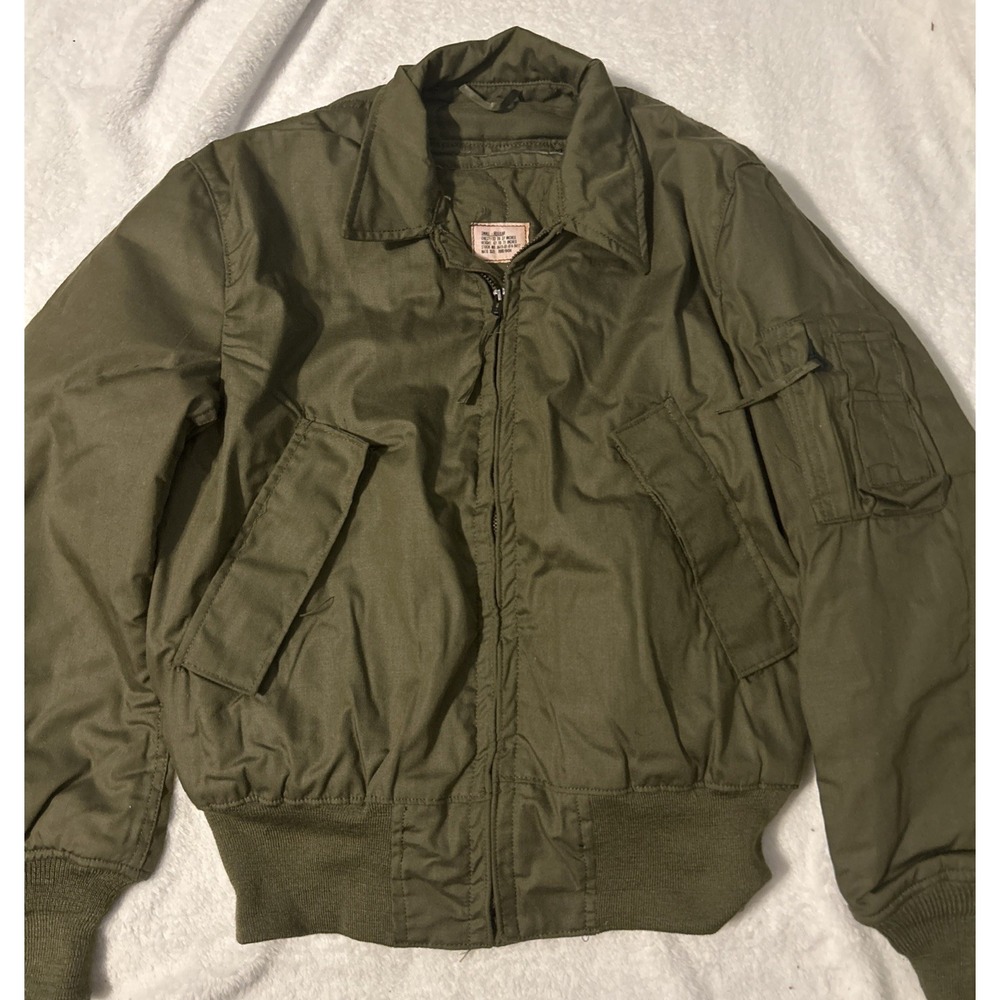 Vintage 1980 US Military CVC Cold Weather Tanker Jacket Gibraltar Small Regular